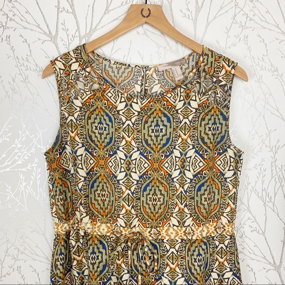 FOREVER-21 Southwest Medallion Print Mini Dress M - Picture 4 of 11